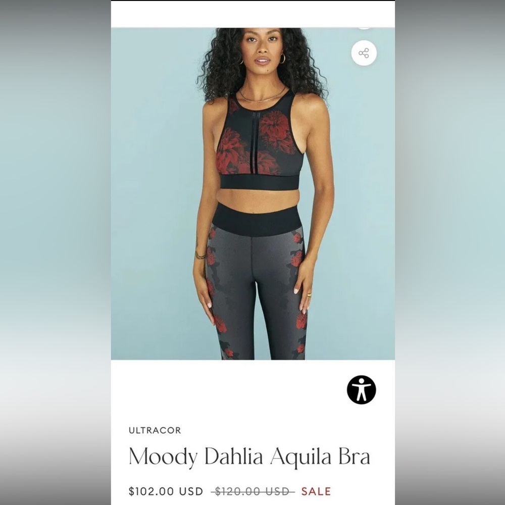 ULTRACOR Moody Dahlia Aquila Sports Bra. Original!!!
